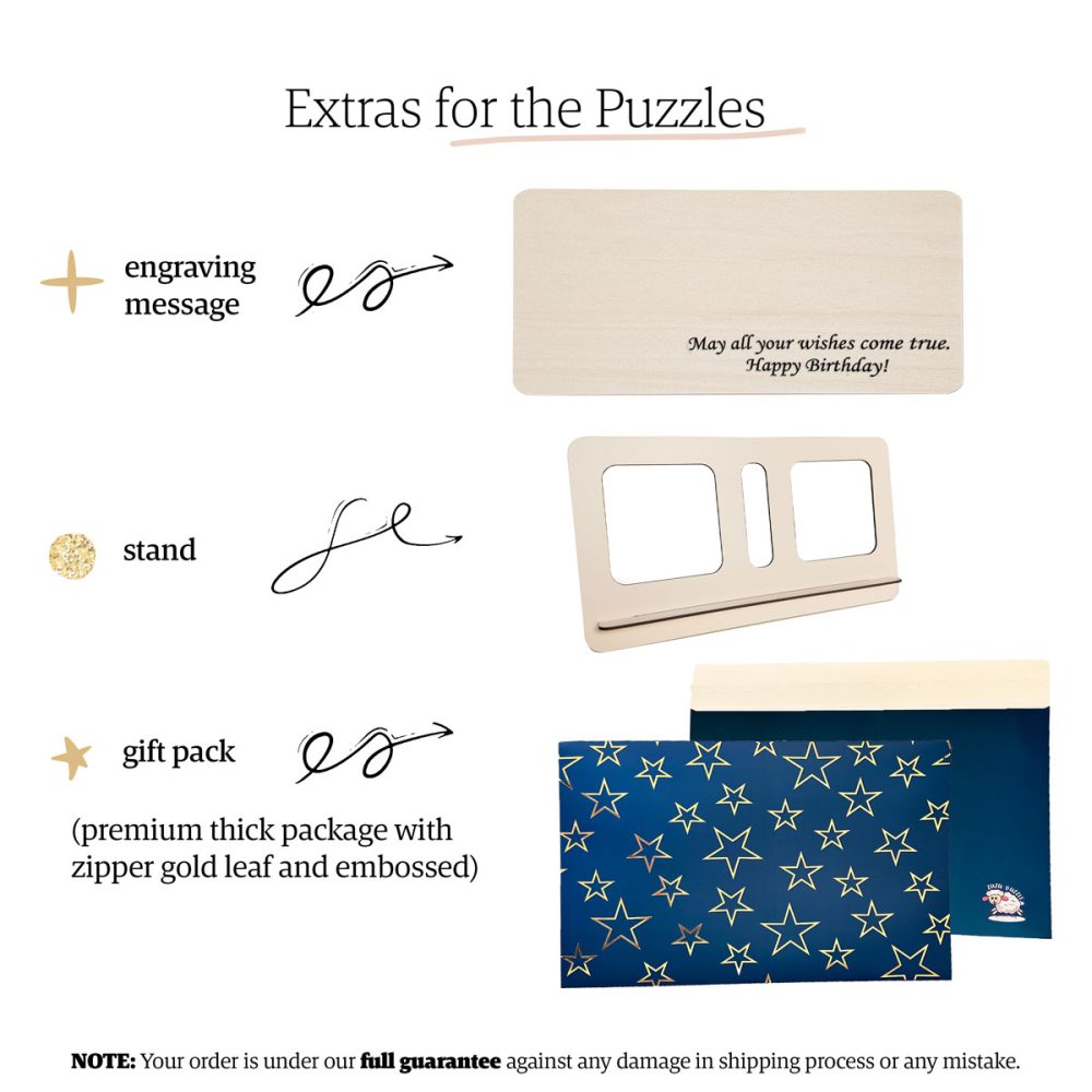 Personalized Wooden Name Puzzle with Numbers & Shapes - Imperial - Image 8