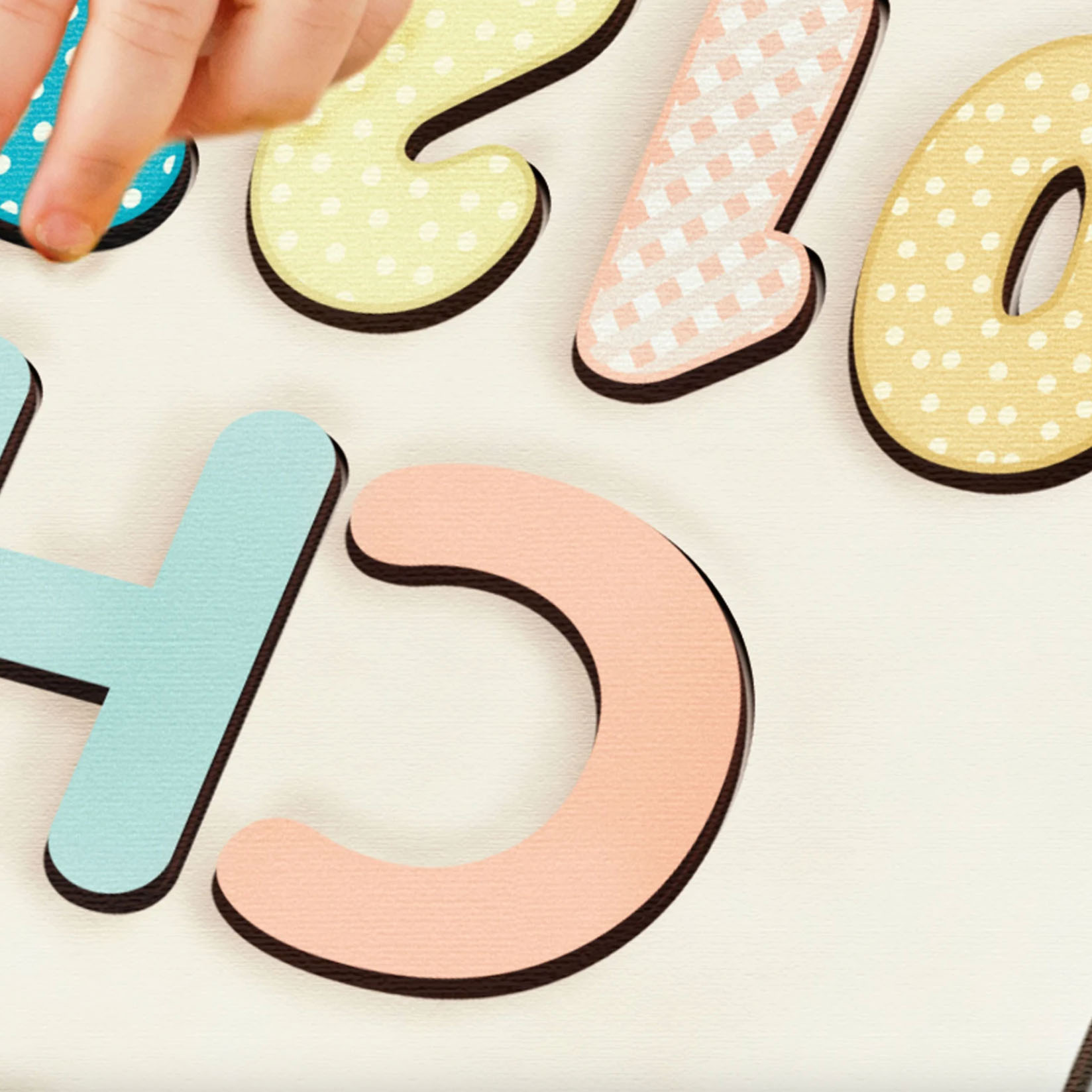 spring1 Personalized Wooden Name Puzzle with Numbers & Shapes - Spring - Image 7