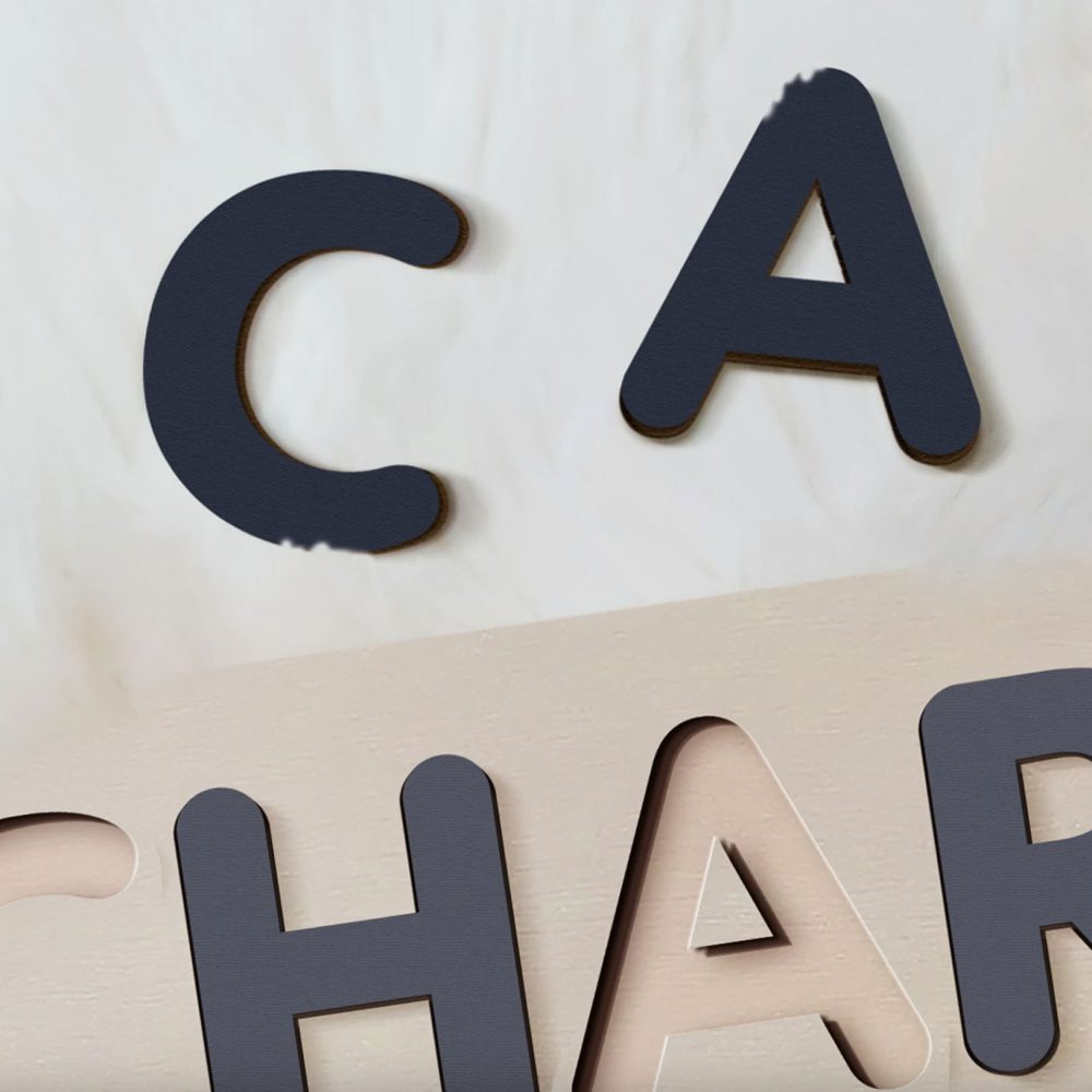 Personalized Wooden Name Puzzle with Animals - Set4 - Image 6