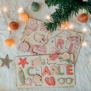 Personalized Busy Board Wooden Name Puzzle - Imperial - Image 2