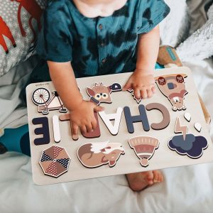 Personalized Busy Board Wooden Name Puzzle - Imperial - Image 7