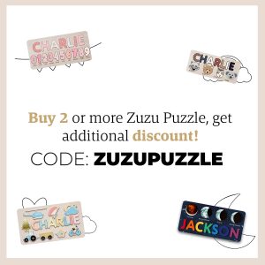 Personalized Wooden Name Puzzle with Animals - Set1 - Image 10
