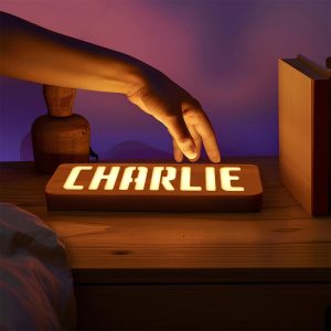 Personalized Wooden Night Light - Image 2